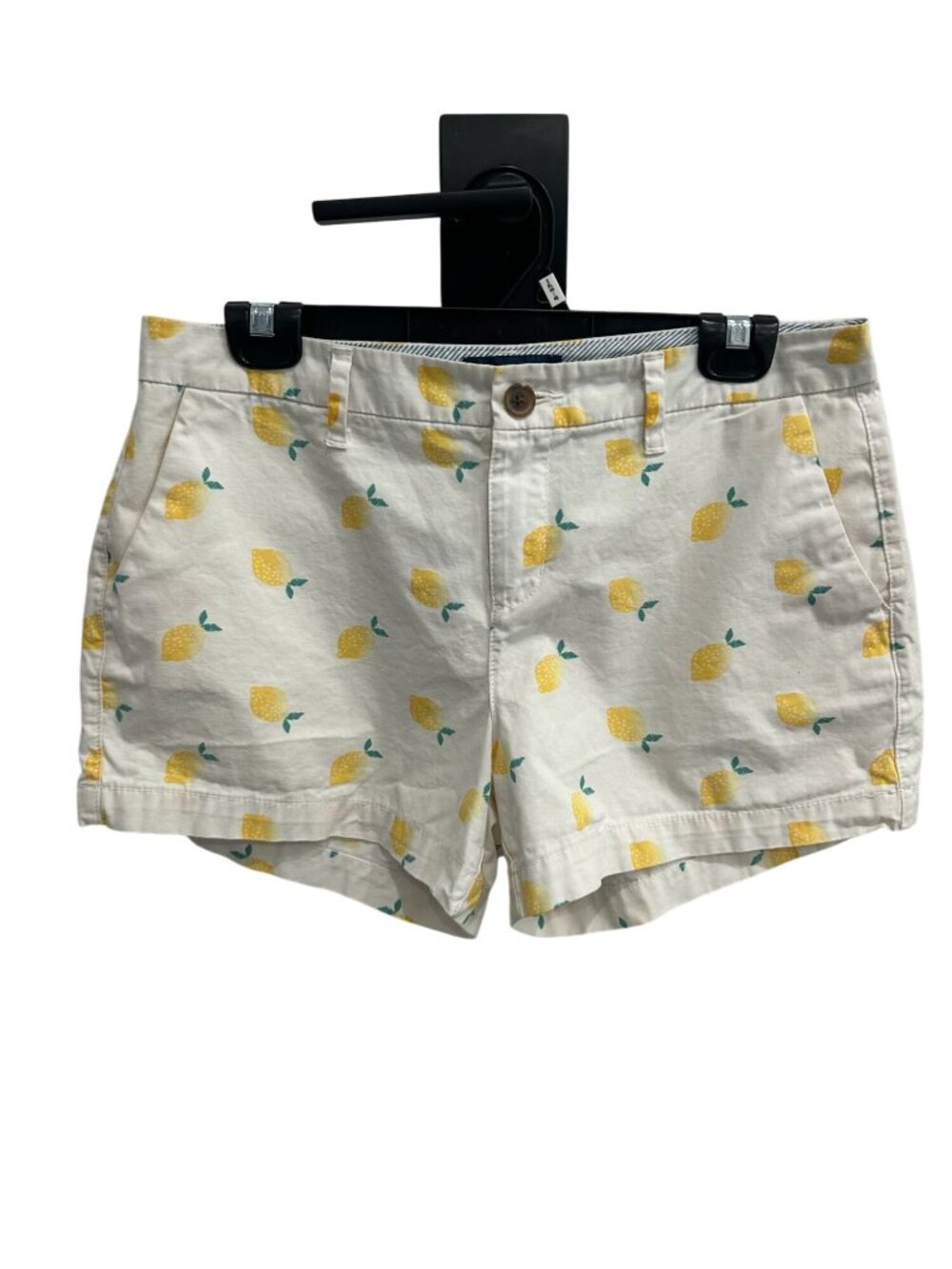 Old Navy 6 Lemon Print Everyday Shorts 100% Cotton Whimsical Cottagecore